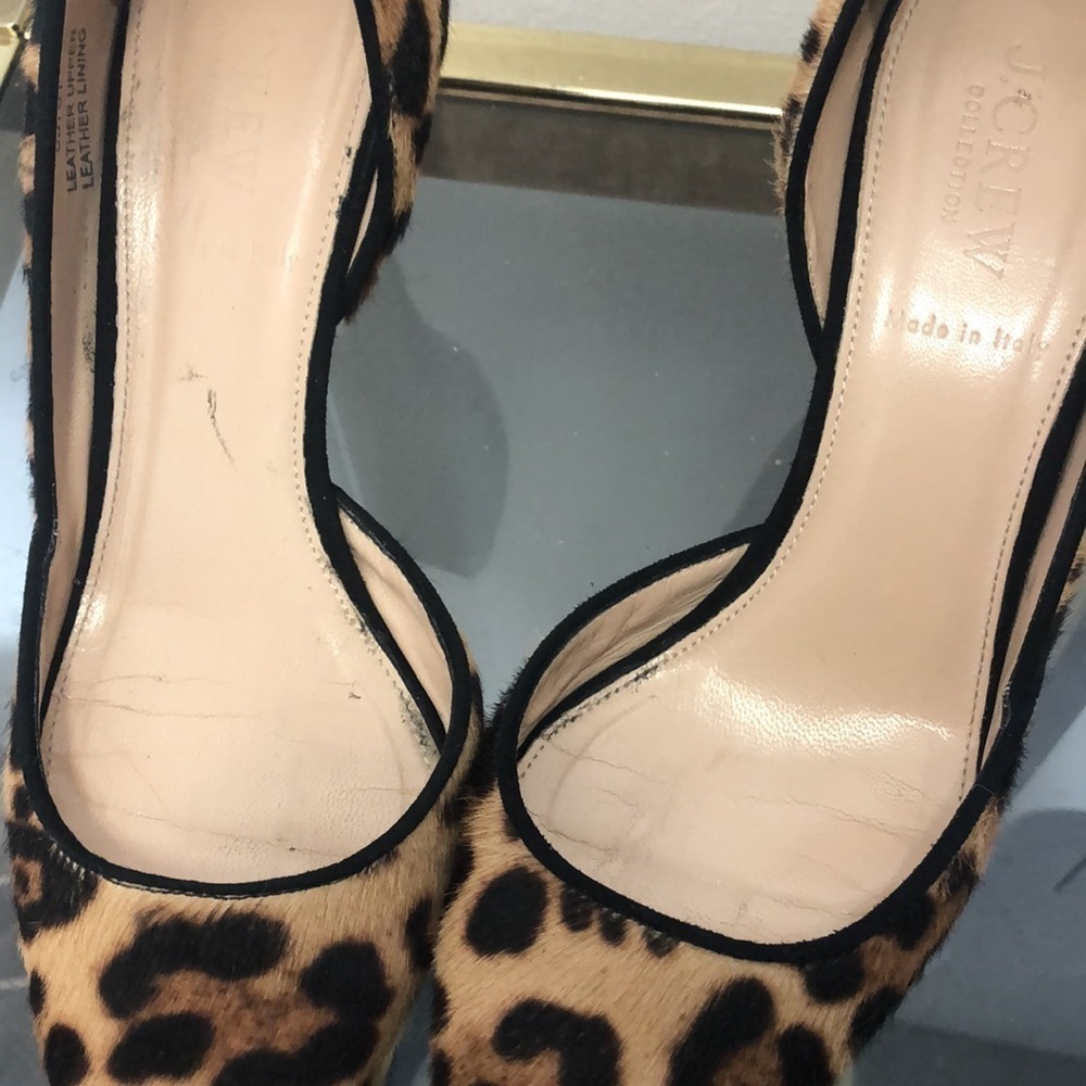 J crew collection Valentina calf hair d’orsay pumps size 7.5​ - Picture 3 of 12